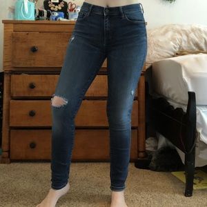 GAP True Skinny Distressed Jeans